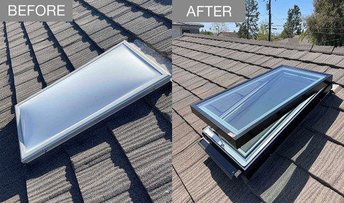 Solatube HSE Operable Skylight  Before and After