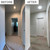 Before-and-after bathroom comparison, showing darker room transformed with a Solatube skylight.
