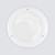 Solatube JustFrost Fixture: Round, white frosted skylight accessory with three screws.
