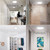 Four examples of Solatube Skylight Kit with Integrated Night Light in kitchens, bathrooms, closets, and hallways.
