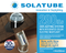 Solatube skylight kit with integrated solar electric night light.