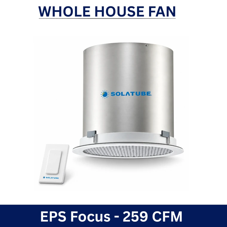Whole House Fan EPS Focus Model, Designed for 100 - 500 sqft Spaces