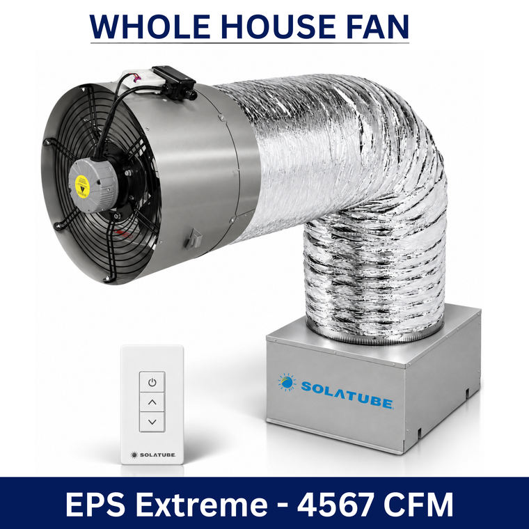 Whole House Fan EPS Extreme - Designed for 3000 - 7000 sqft Homes, 4567 CFM