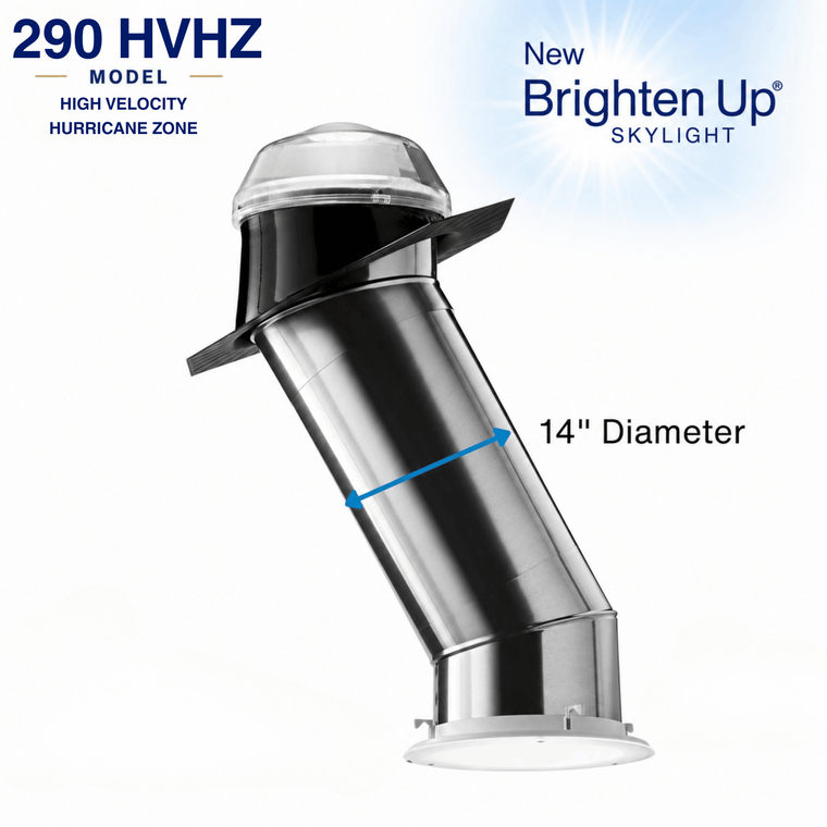 Solatube Skylight Kit for Hurricane Zones (14" · 290DS HVHZ · 2 x 20" Ext. Tubes)