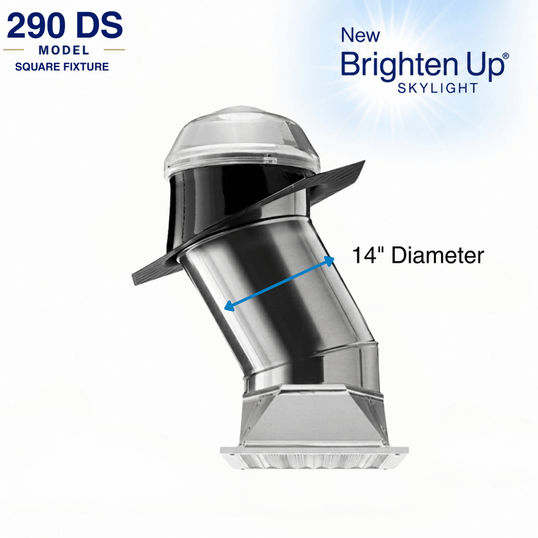 Solatube Skylight Kit with Square Ceiling Fixture (14" · 290DS Square)