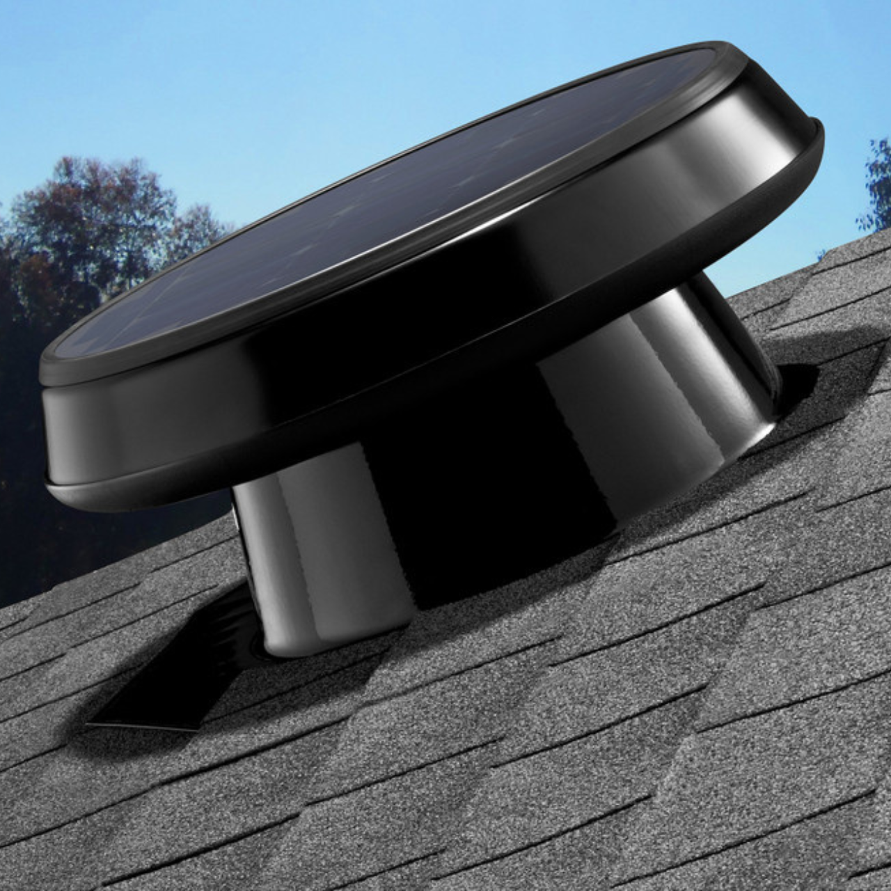 Solar Attic Fan No Pitch Flashing 2.5 inch