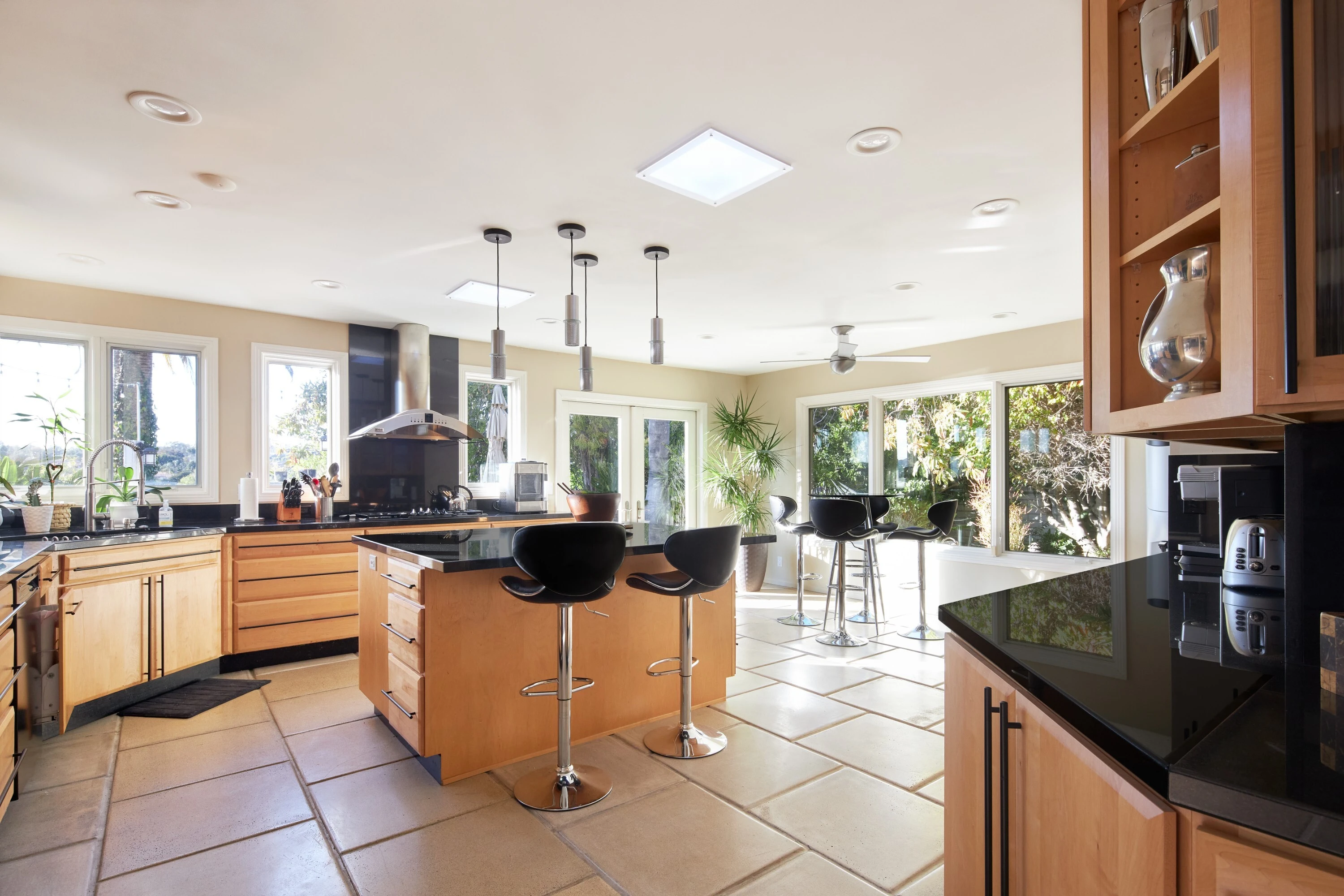 Kitchen brightened with Solatube daylight