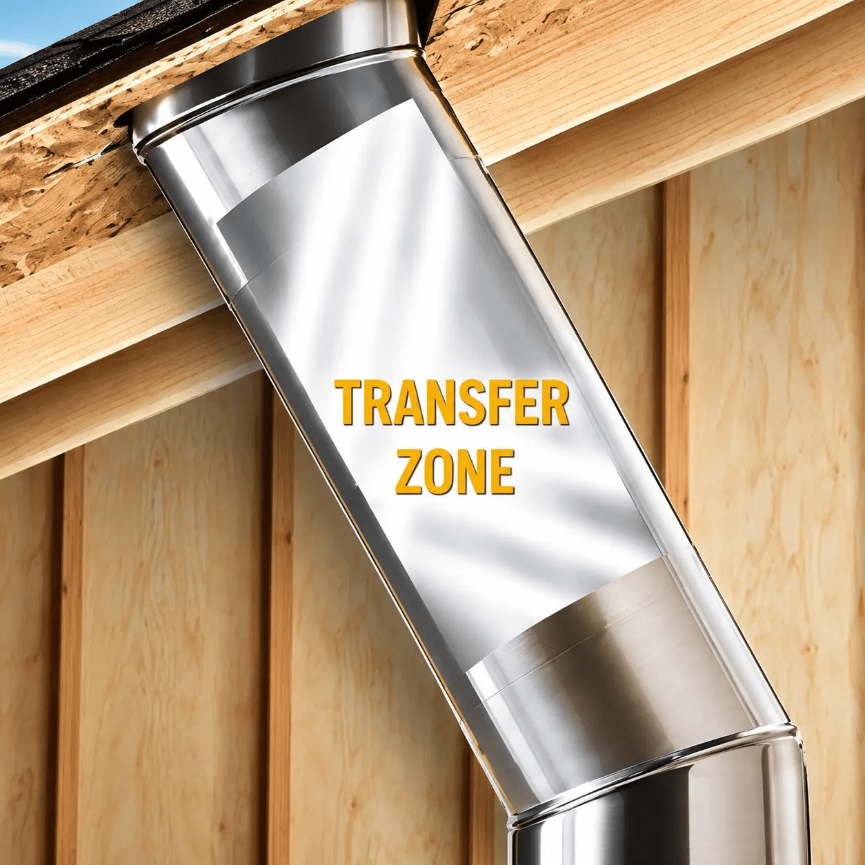 Highly reflective Solatube daylight transfer tube