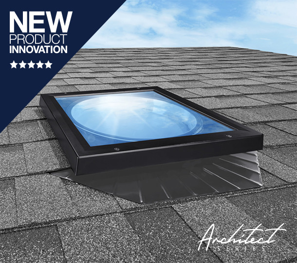 Solatube Low-Profile skylight installed on a shingled roof