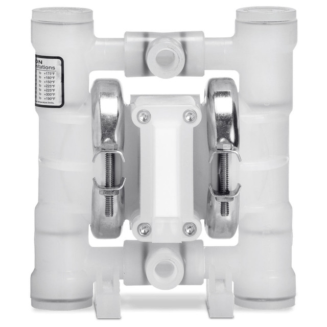 00-9604, 0.25" Wilden PVDF AODD Pump, Teflon Diaphragms, Clamped 00-9604, 0.25" Wilden PVDF AODD Pump, Teflon Diaphragms, Clamped