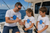 Adult White Short Sleeve T-Shirt With Champagne Cat® Pass On The Little Blue Ball Graphic