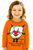 YOUTH Long Sleeve T-Shirt With Champagne Cat® Fricative Cat© Graphic in ORANGE (SKU CCFH-6-LSTS-Y-3-OR)