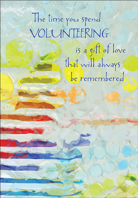 TGH885V - A Thoughtful Thanksgiving Card for Volunteers