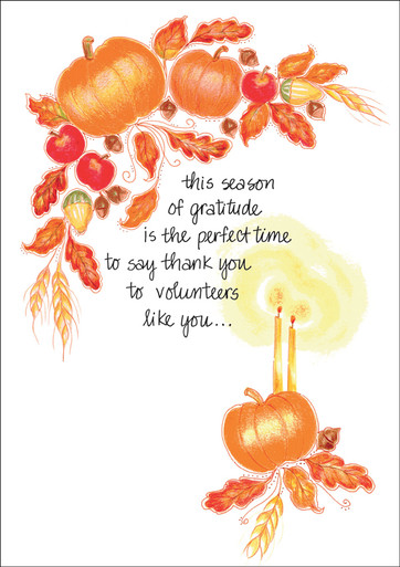 TGH885V - A Thoughtful Thanksgiving Card for Volunteers