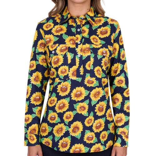 Hard Slog Womens Pattern Long Sleeve Shirt