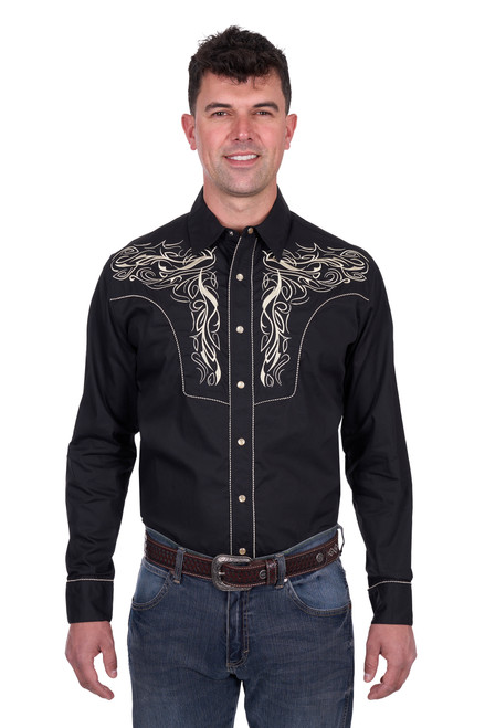 Wrangler Mens Carlos Long Sleeve Shirt X5S1113360