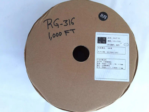 1000 FT Spool of RG-316 50 Ohm High Temperature Coaxial Cable