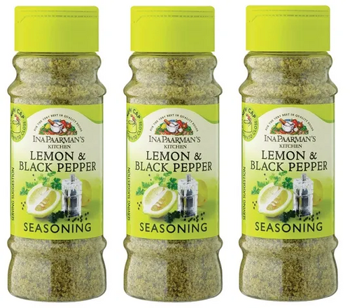 Ina Paarman Season Lemon Black Pepper  (180g)  x 3 units