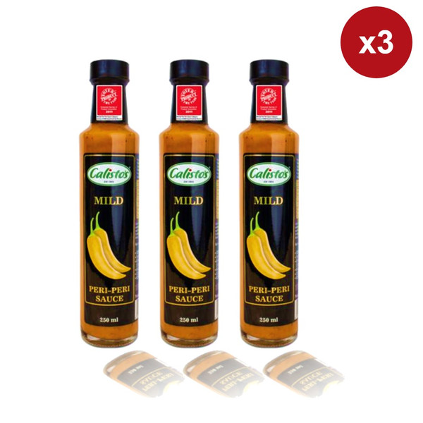 Calisto's Peri Peri Sauce Mild 250ml x 3 Units