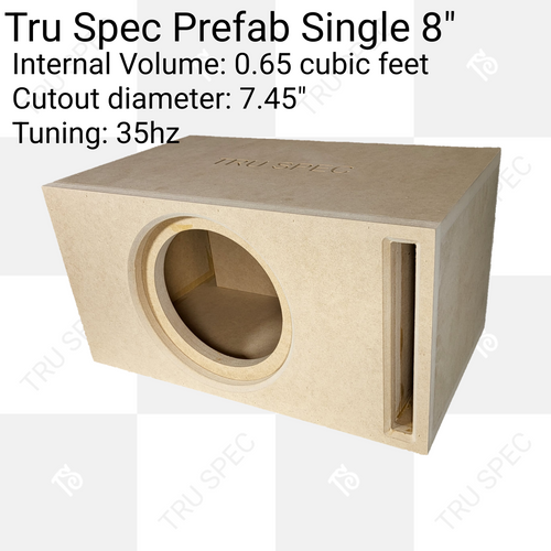 TRU SPEC Prefab Single 8" Subwoofer Enclosure