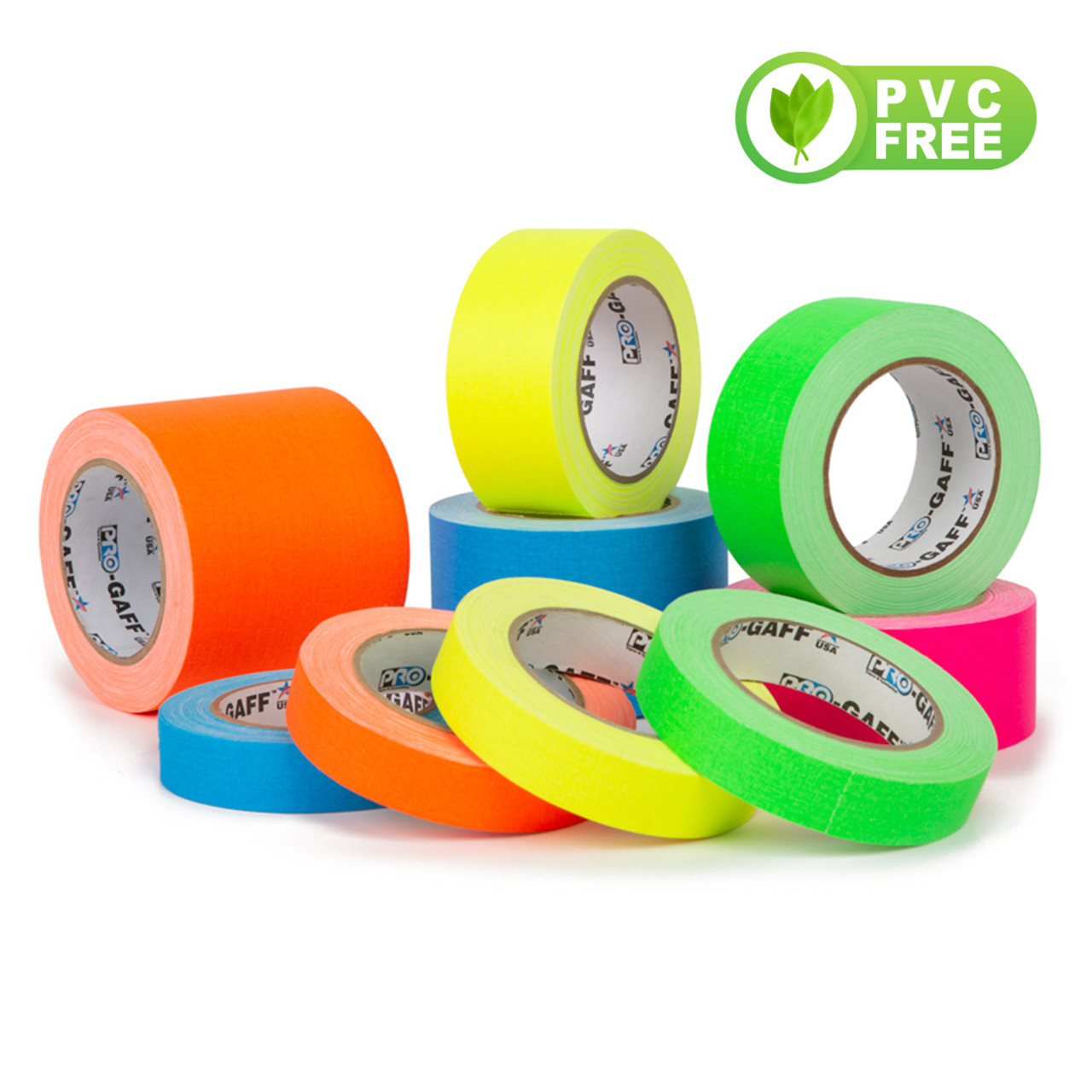 Cinta De Tela Fluorescente 48 mm X 22,8 Metros Verde Pro-Gaff