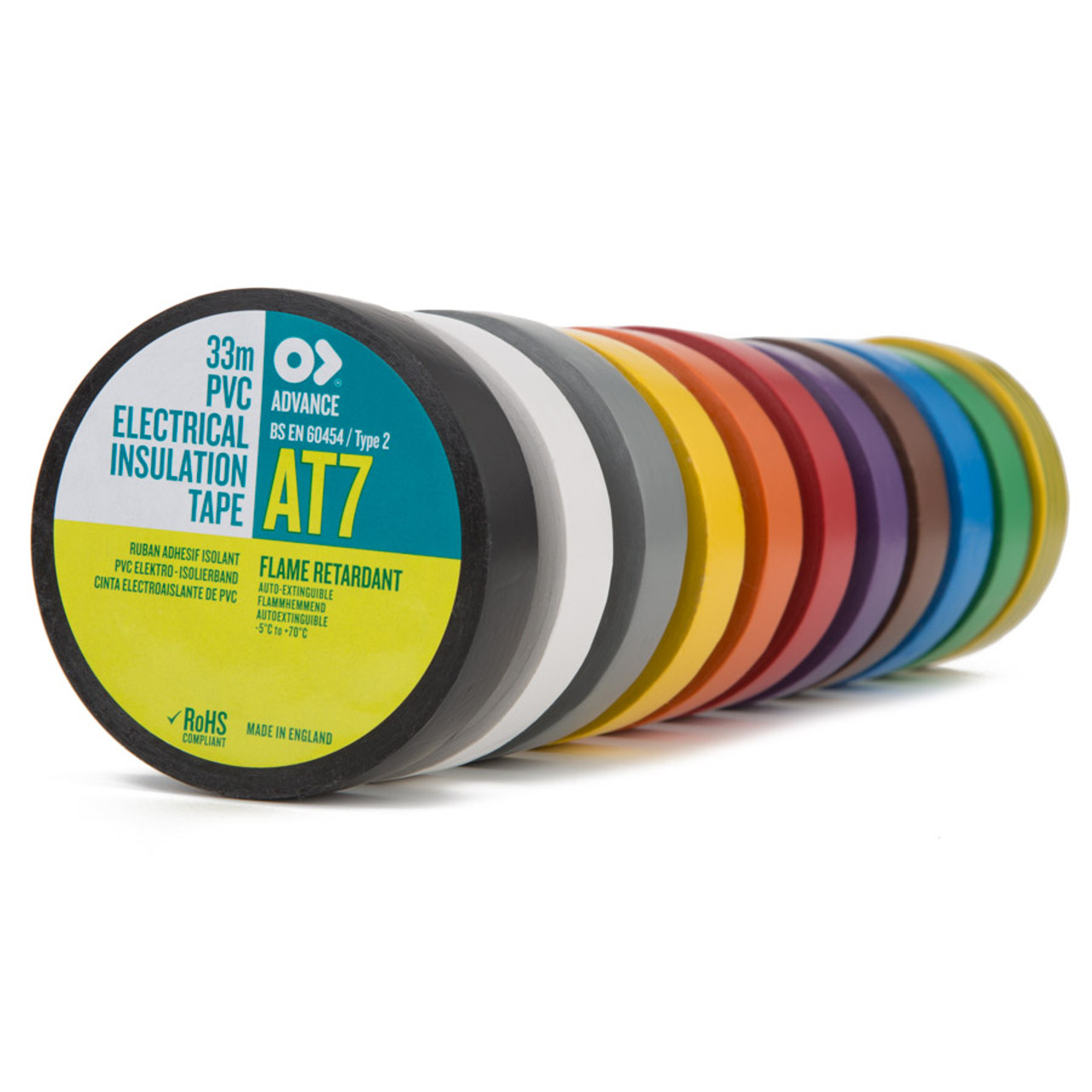 50MM X 33M PVC Electrical Insulation Tape, many colours available