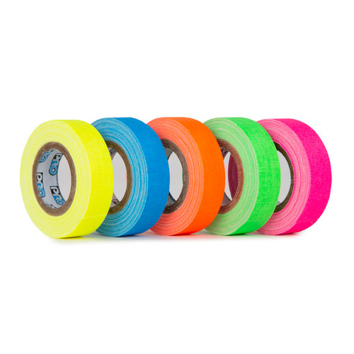 Cinta De Tela Fluorescente 12 mm X 22,8 Metros Azul Pro-Gaff