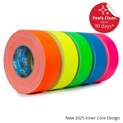 MagTape Xtra Matt Gaffer Tape Fluorescent Orange, Yellow, Green, Blue and Pink MagTape Xtra Matt Gaffer Tape Fluorescent Orange, Yellow, Green, Blue and Pink