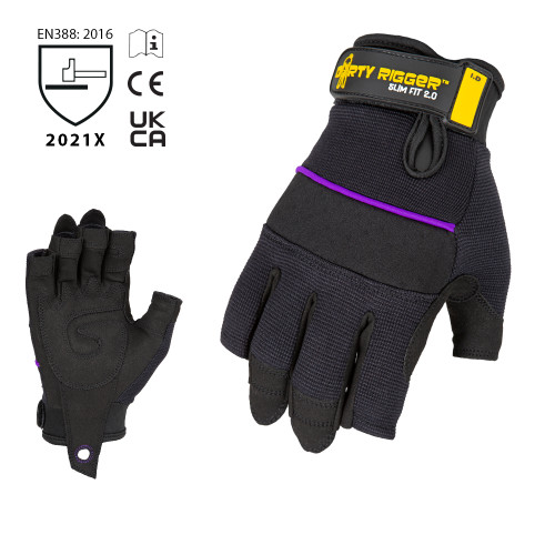 Dirty Rigger™ SlimFit™ 2.0 Rigger Glove – Fingerless Dirty Rigger™ SlimFit™ 2.0 Rigger Glove – Fingerless