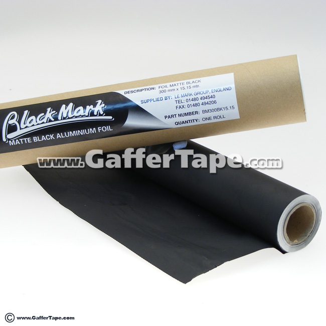 Matte Black Aluminum Foil Wrap, Light Absorbent Foil