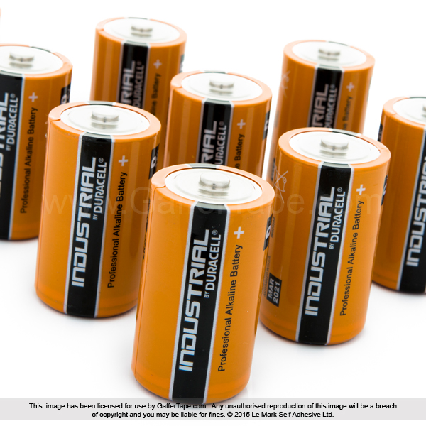 D Cell Duracell Industrial Alkaline Batteries