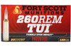 Fort Scott Munitions TUI .260 REM, 130gr, SCS - 20 Rounds [MPN: 260130SCV2]
