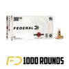 Federal Range and Target 9MM, 115gr, FMJ - 1000 Rounds (Case) - Free Shipping