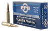 PPU Metric Rifle 7.5X55MM SWISS, 174gr, FMC - 20 Rounds [MPN: PP7SF]