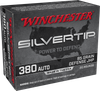 Winchester Silvertip .380 ACP, 85gr, JHP - 20 Rounds [MPN: W380ST]