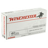 Winchester .40 S&W, 180gr, JHP - 50 Rounds [MPN: USA40JHP]