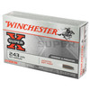 Winchester Super-X .243 WIN, 80gr, JSP - 20 Rounds [MPN: X2431]