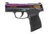 Sig Sauer P365 380 ACP 3.10" 10+1 Rainbow Titanium Serrated/Optic Ready Slide, Black Stainless Steel Frame, Black Polymer Grip