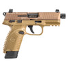 FN 502 Tactical 22 LR, 4.60" barrel,  10+1 rnd. Optics Ready - FDE [MPN: 66-101006]