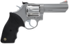 Taurus 2-660049 66 Standard 357 Mag 7rd 4" Matte Stainless Steel Black Rubber Grip