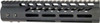 Guntec Ultra Light Handguard - 9" M-lok Black
