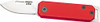 Bear & Son Slip Joint Folder - 1.5" Red/ss Aluminum Handle