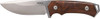 Woox Knife Rock 62 Fixed Blade - 4.25" Gray/walnut Plain Handle