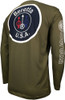 Beretta T-shirt Long Sleeve - Usa Logo Medium Od Green