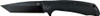 Abkt Elite Blue Shield Tanto - 3.5" Bearing Pivot D2 Steel