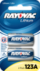 Rayovac Cr123a, Ray Rl123a-2  3v Lith Btry #cr123  2pk