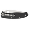 Spyderco Resilience Folder 4.25 in Plain Black G-10 Handle