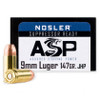 Nosler Match Grade 9MM, 147gr, JHP - 20 Rounds [MPN: 51290]