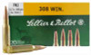 Sellier & Bellot .308 WIN/7.62 NATO, 180gr, FMJ - 20 Rounds [MPN: V331422U]