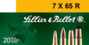 Sellier &amp; Bellot Cut-Through Edge 7X65MMR, 173gr, SP - 20 Rounds [MPN: SB765RA]